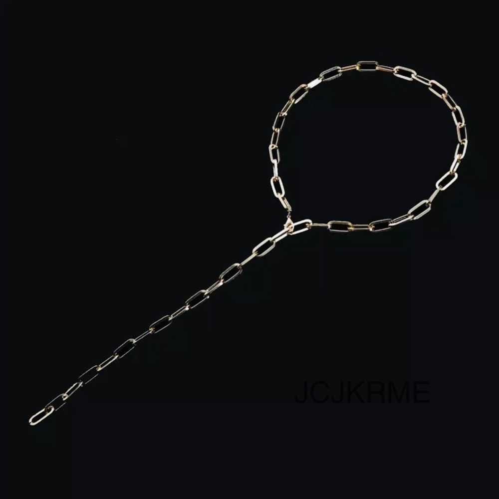 ✨✨Gold Link Lariat Necklace✨✨Adjustable✨ - Picture 2 of 4